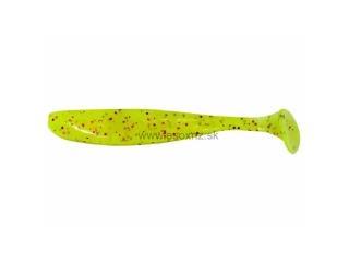 KEITECH Easy Shiner 4'' 10cm Chartereuse Red Flake (7ks)